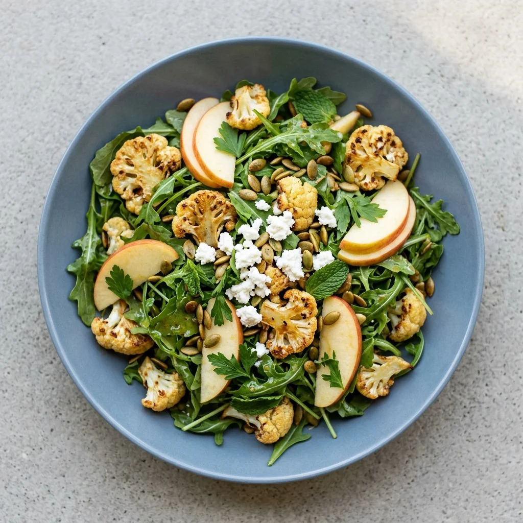 Roasted Cauliflower and Apple Salad