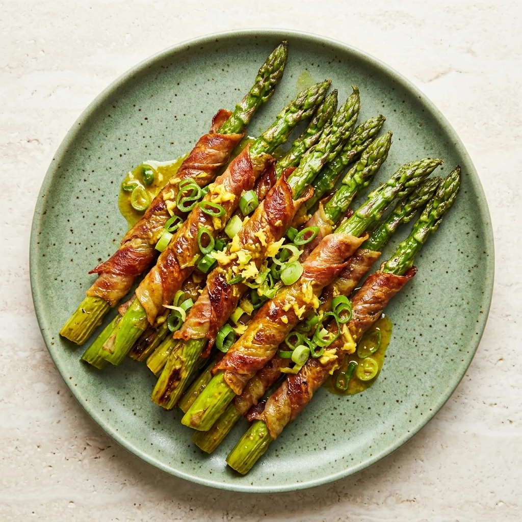 Ginger-Scallion Prosciutto-Wrapped Asparagus