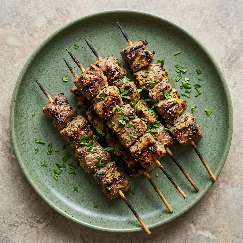 Greek Herb Lamb Skewers