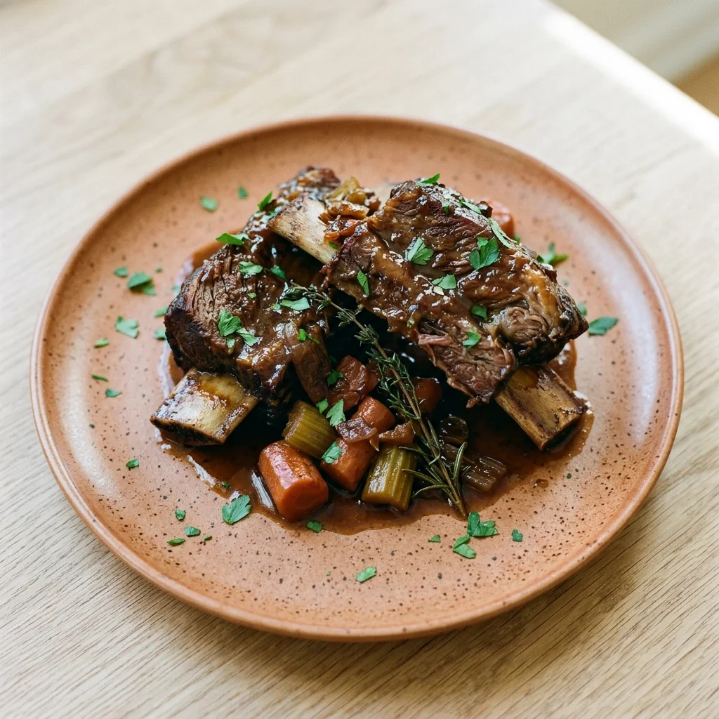 Apple Cider Braised Short Ribs