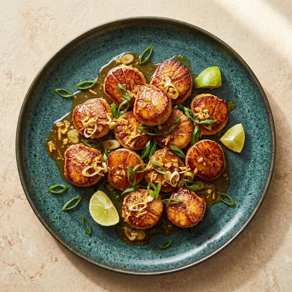 Ginger-Scallion Seared Scallops