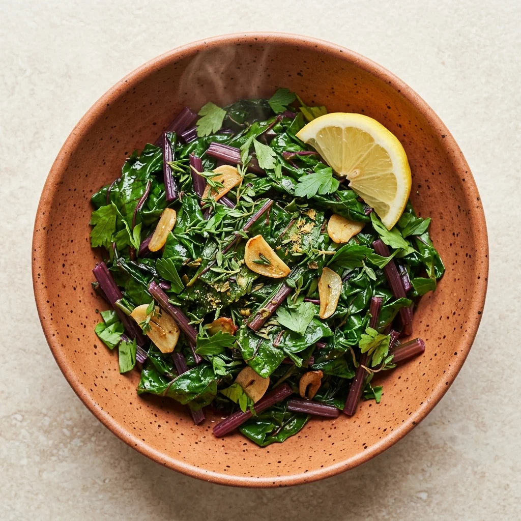 Garlic-Herb Beet Greens