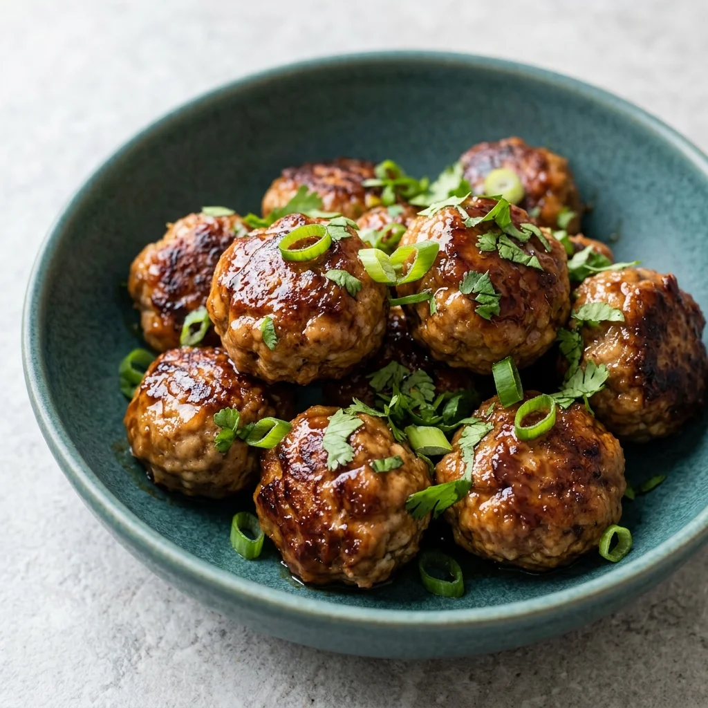 Ginger & Coconut Aminos Turkey Meatball Bites
