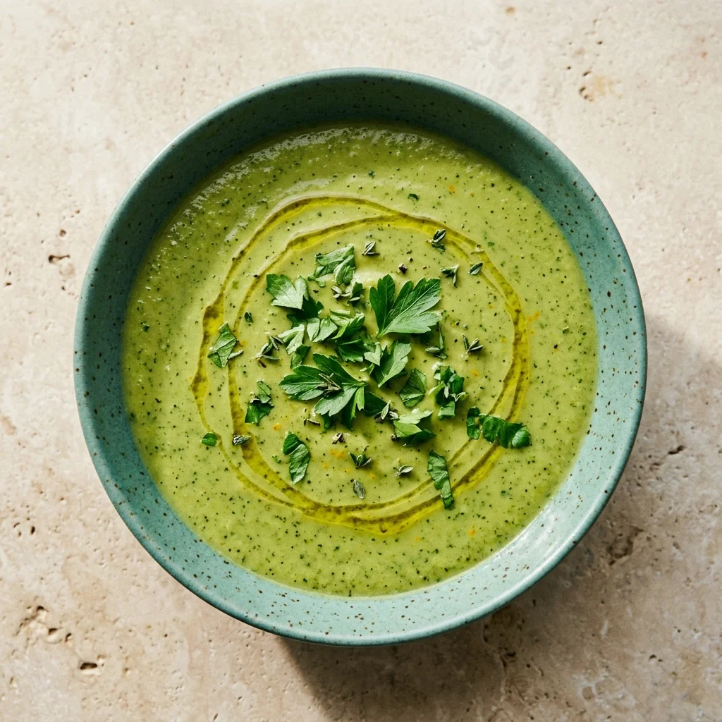 Roasted Garlic Broccoli Soup