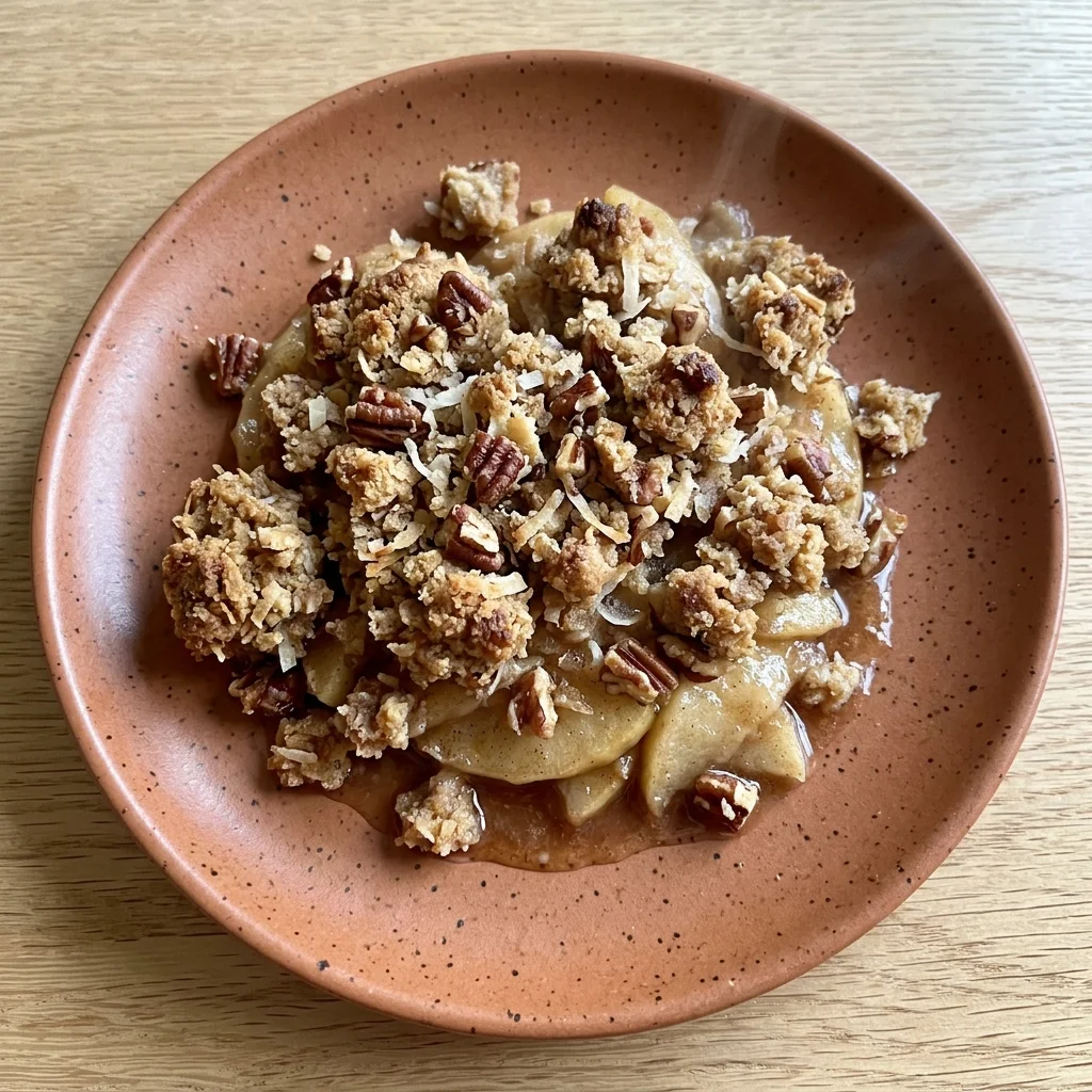 Paleo Apple Crisp with Almond & Pecan Topping