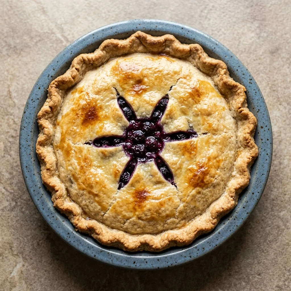 Paleo Almond & Coconut Blueberry Pie