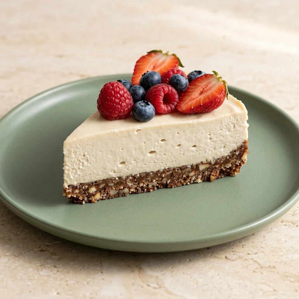 Paleo Cashew No-Bake Cheesecake