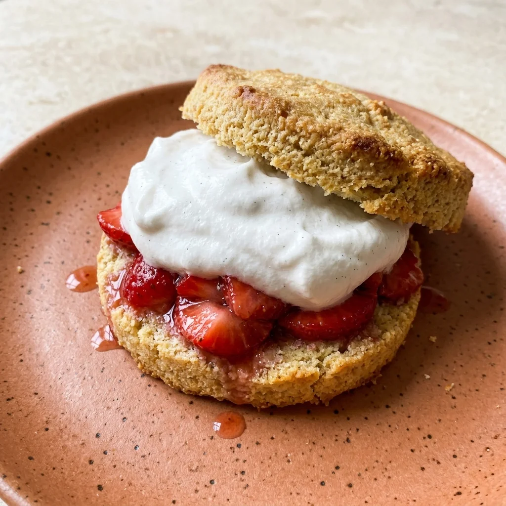 Paleo Almond Flour Strawberry Shortcake