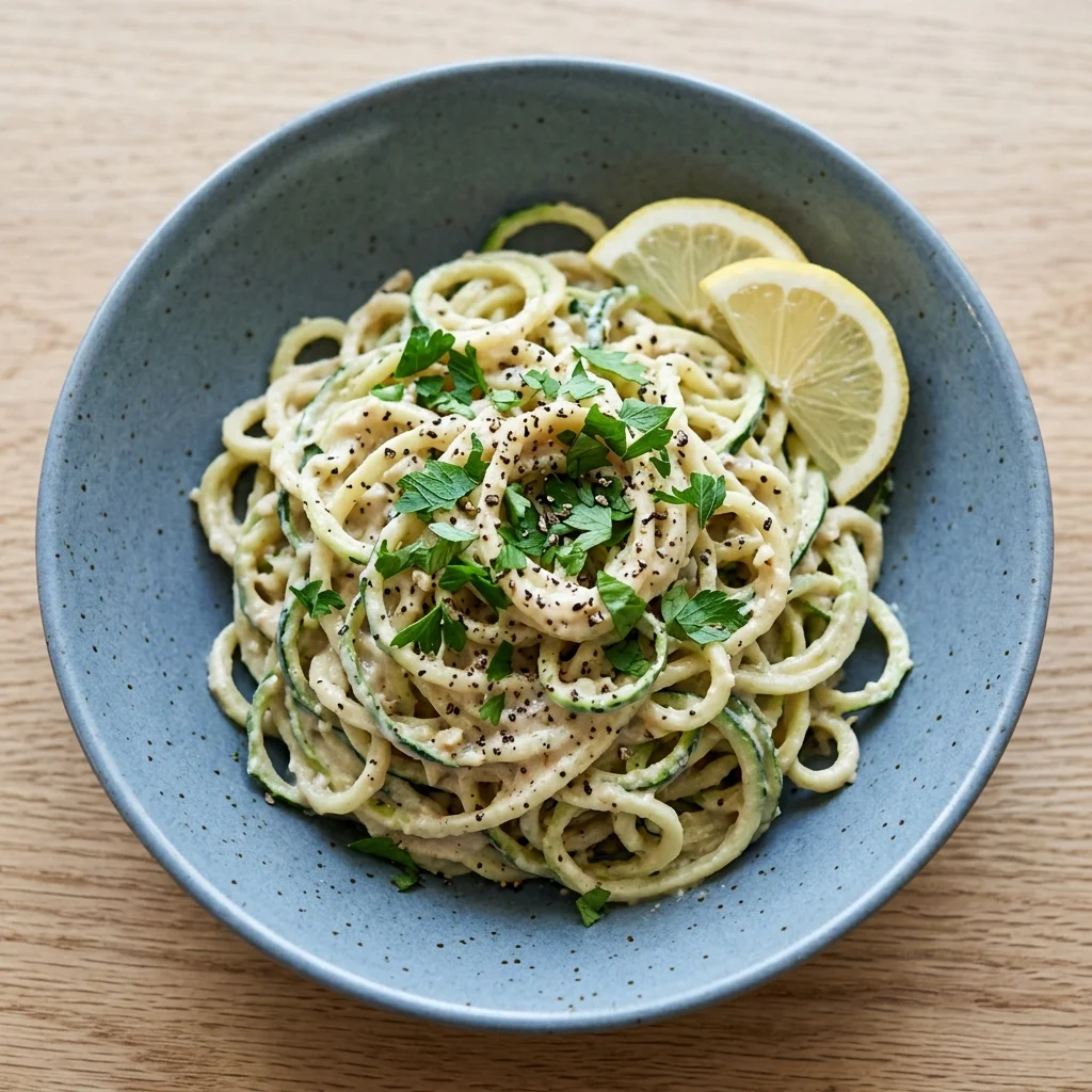 Paleo Zucchini Noodles Cacio e Pepe