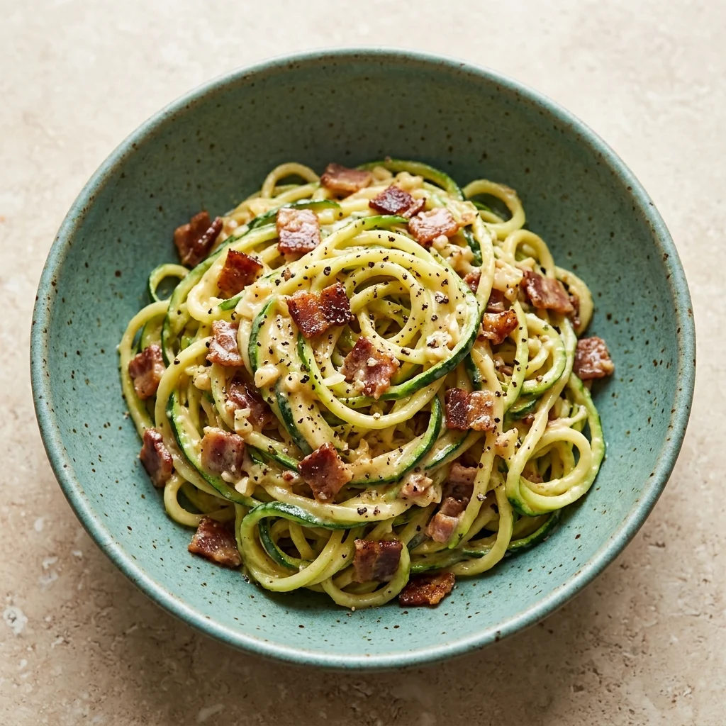 Paleo Zoodle Carbonara