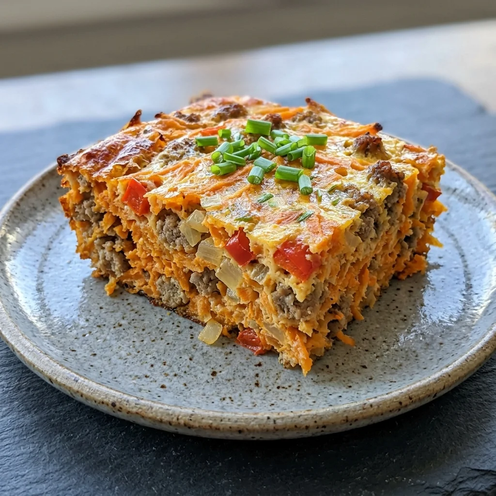Whole30 Sweet Potato Hashbrown Casserole