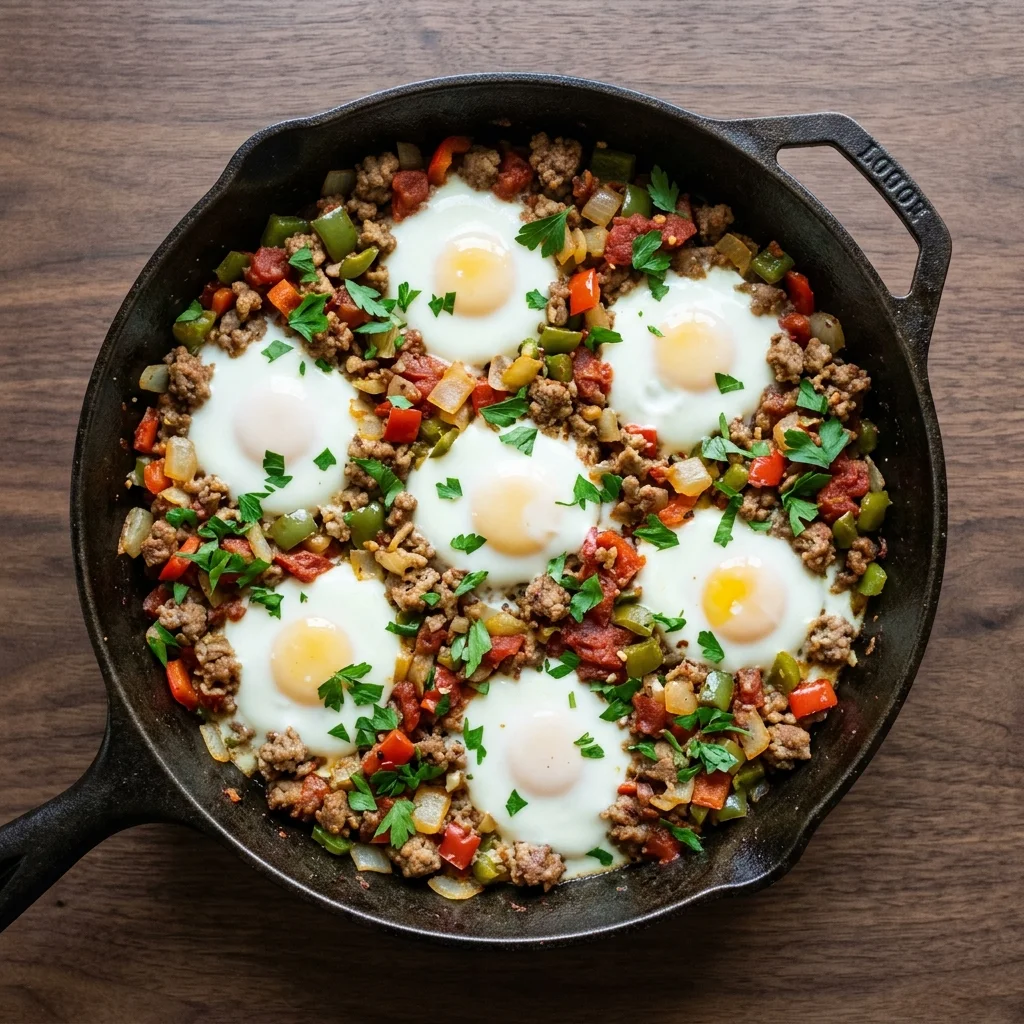 Whole30 Sausage and Egg Breakfast Skillet