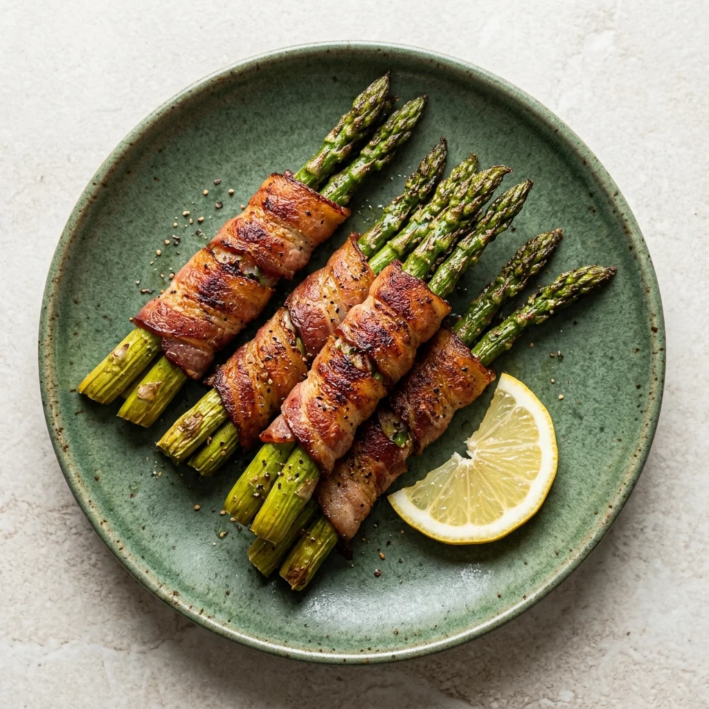 Air Fryer Bacon-Wrapped Asparagus