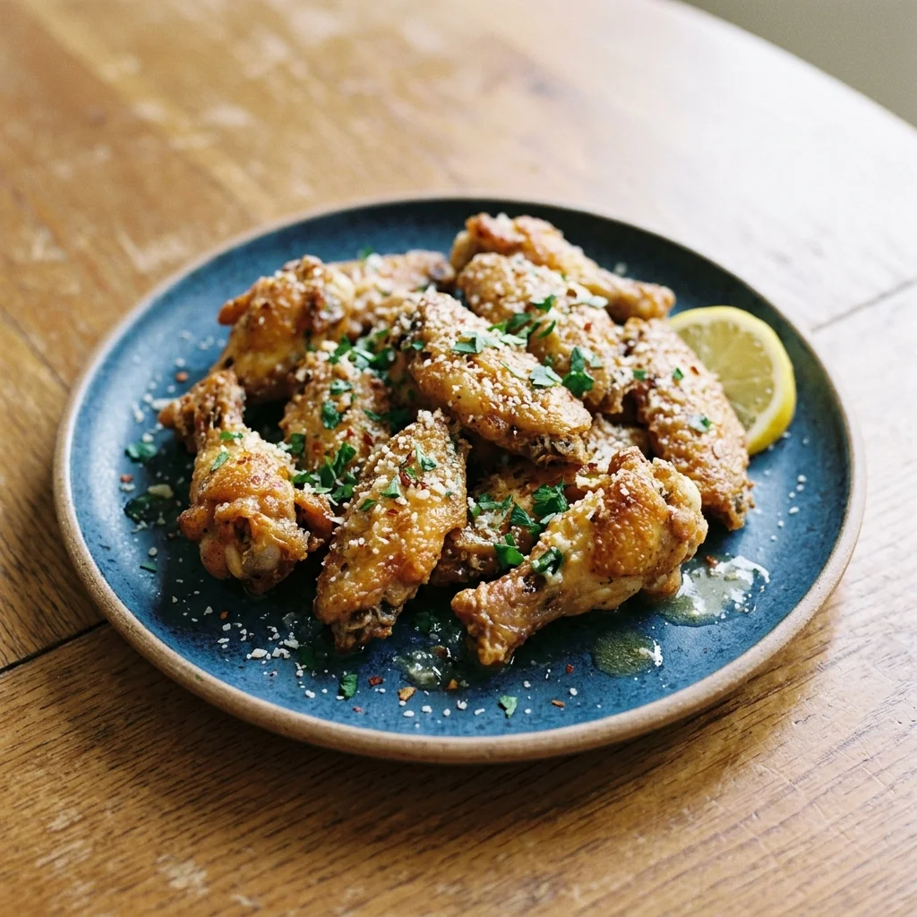 Air Fryer Garlic Parmesan Wings