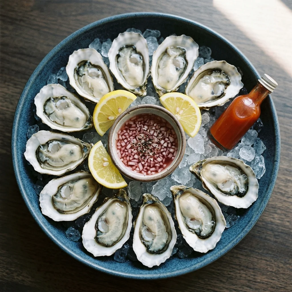 Oysters on the Half Shell with Mignonette
