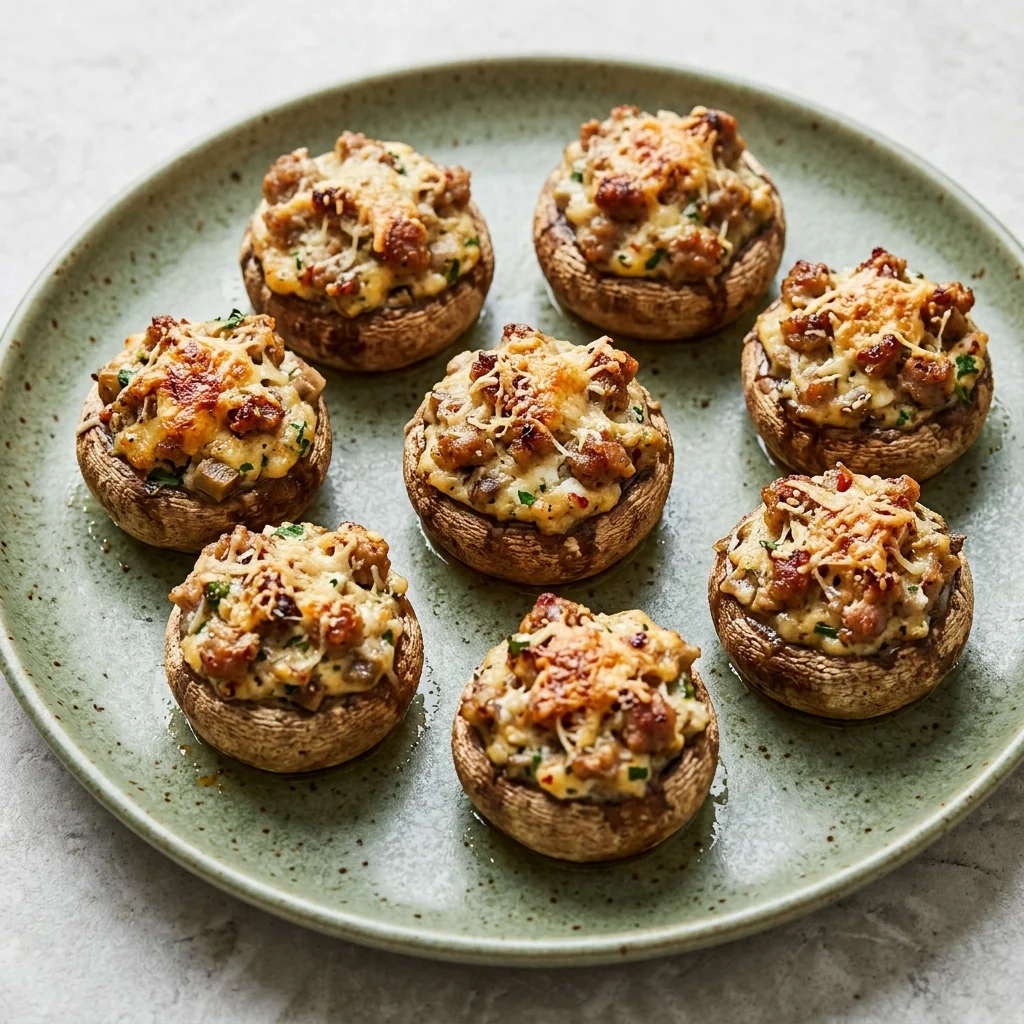 Sausage Stuffed Mushrooms