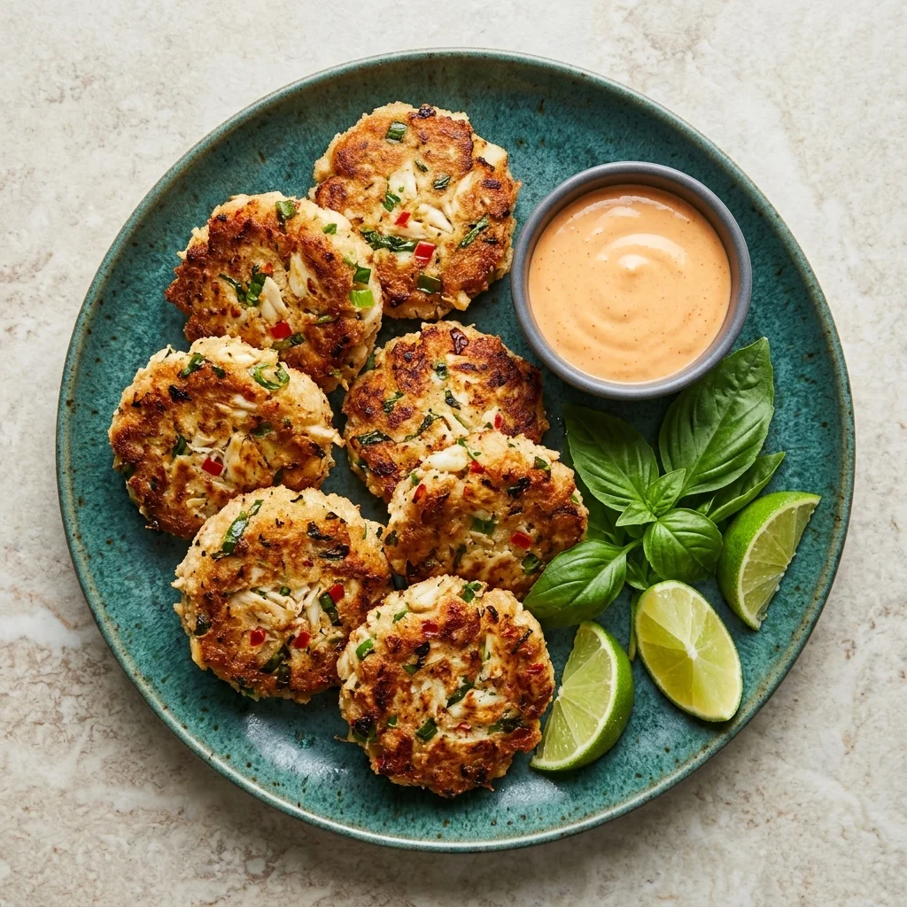 Spicy Thai Crab Cakes with Chile Kick