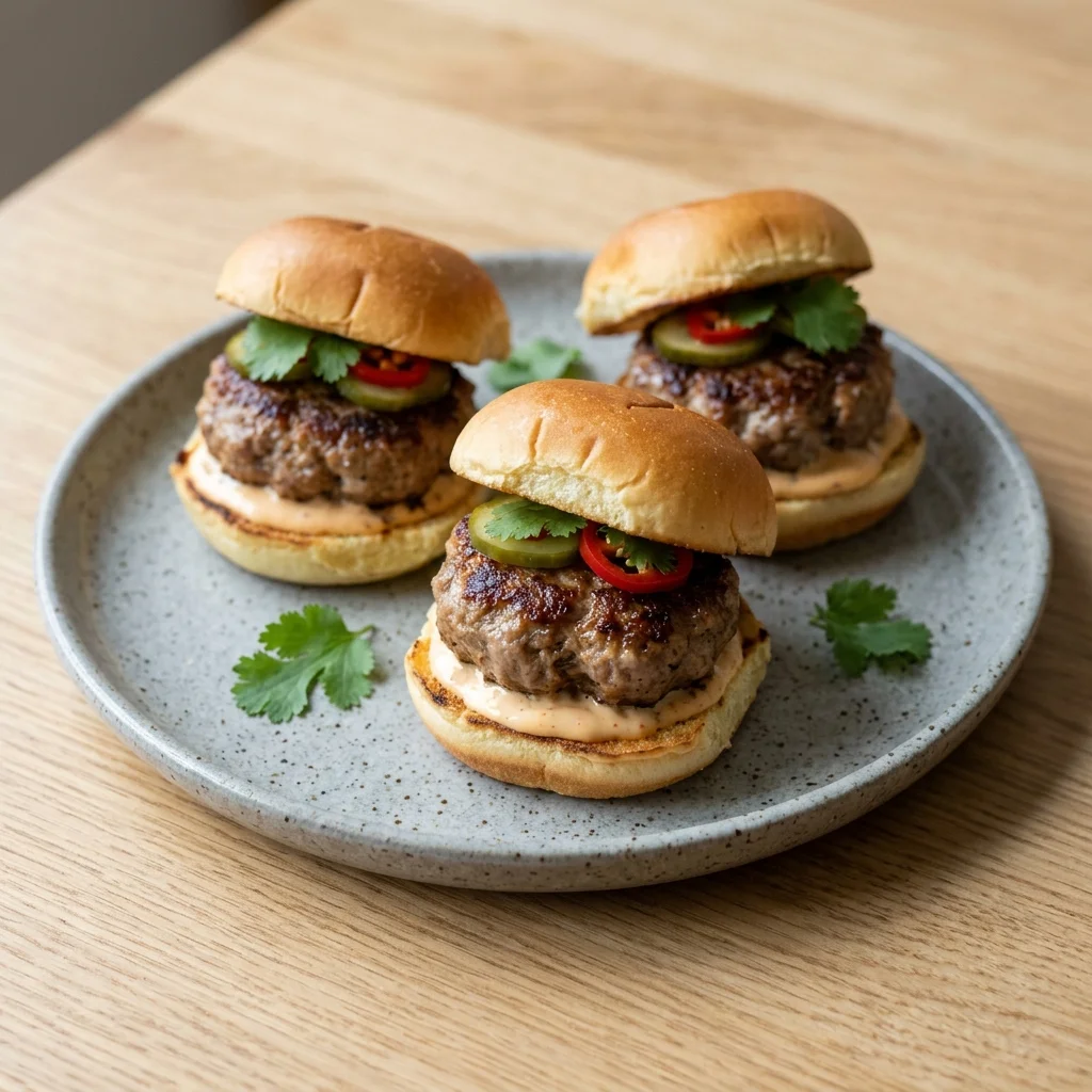 Spicy Thai Mini Sliders with Chile Kick