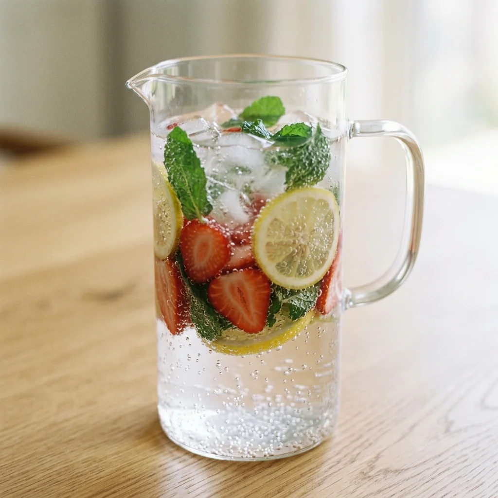 Sparkling Water with Fresh Fruit