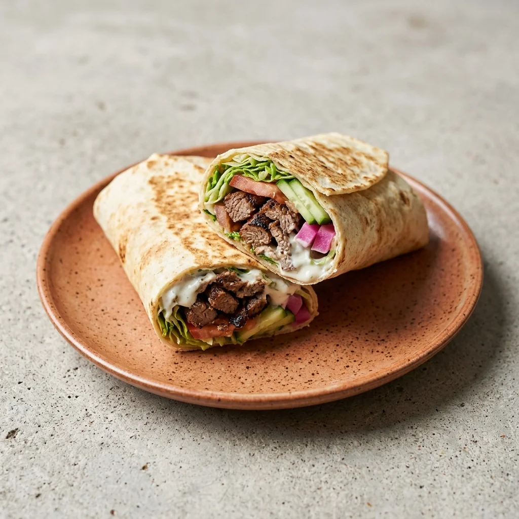 Beef Shawarma Wrap