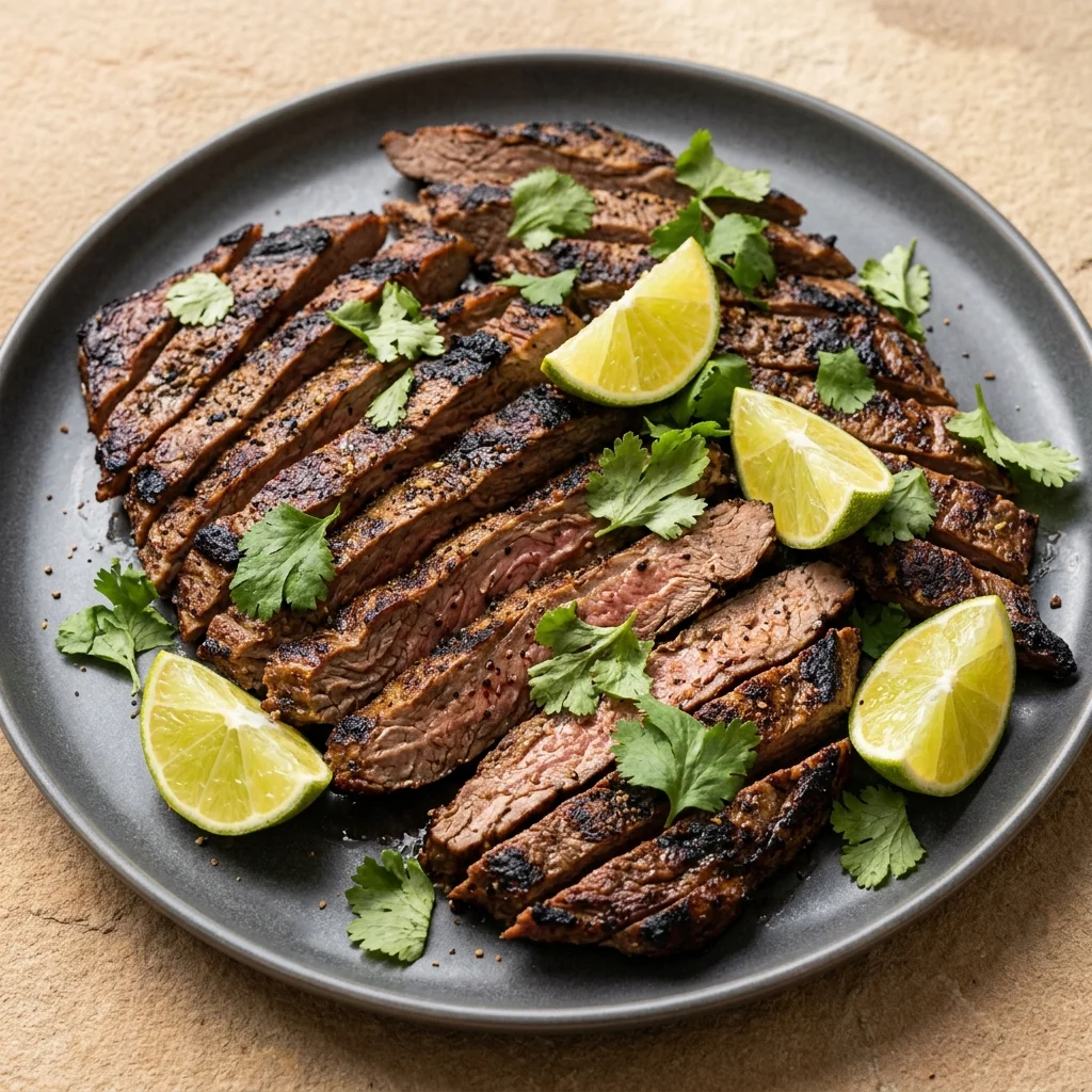 Carne Asada with Lime and Cilantro Marinade