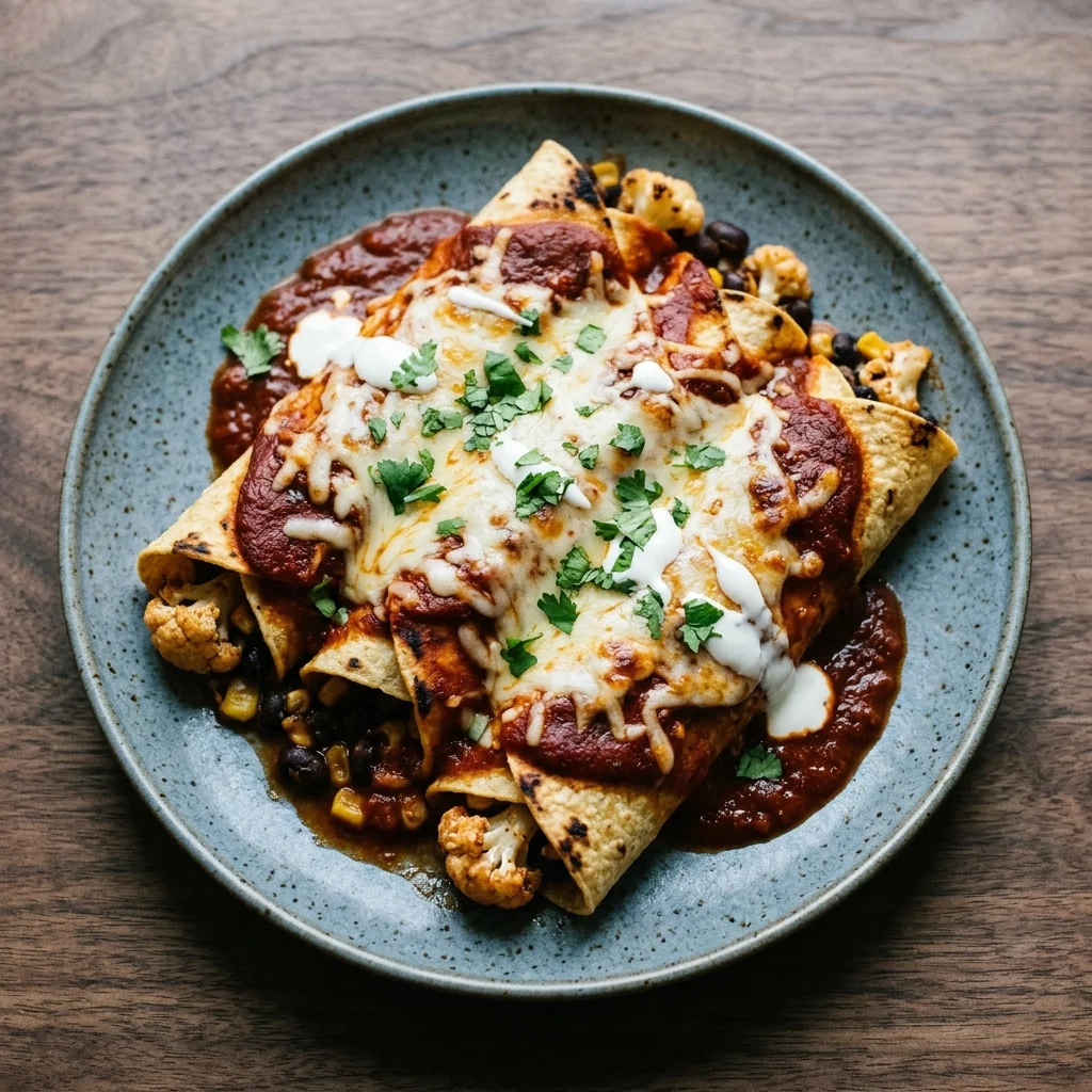 Classic Cauliflower Enchiladas