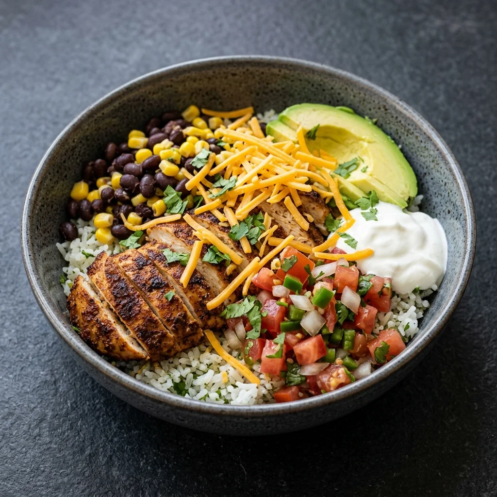 Classic Chicken Burrito Bowls