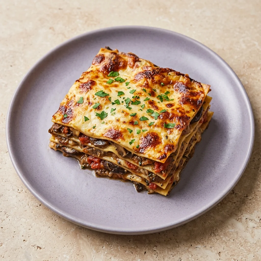 Classic Mushroom Lasagna