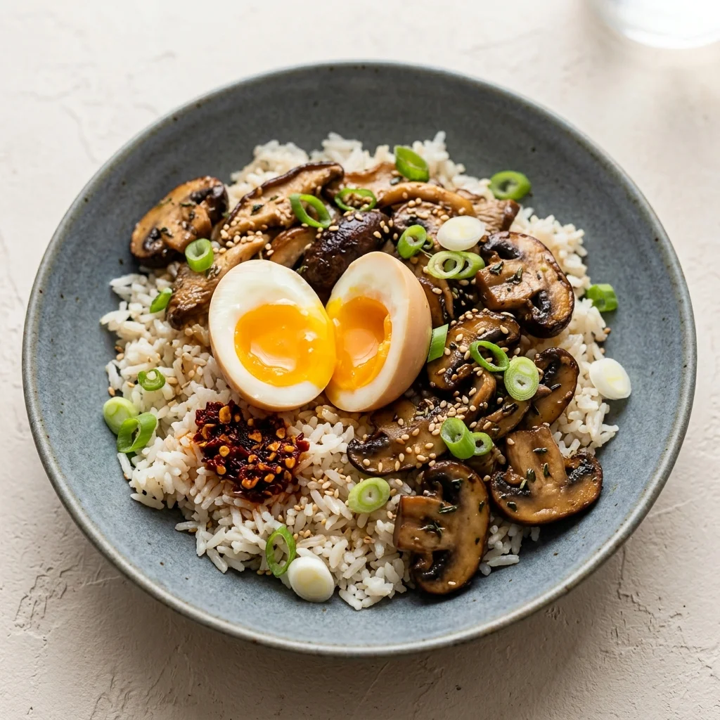Classic Mushroom Rice Bowls