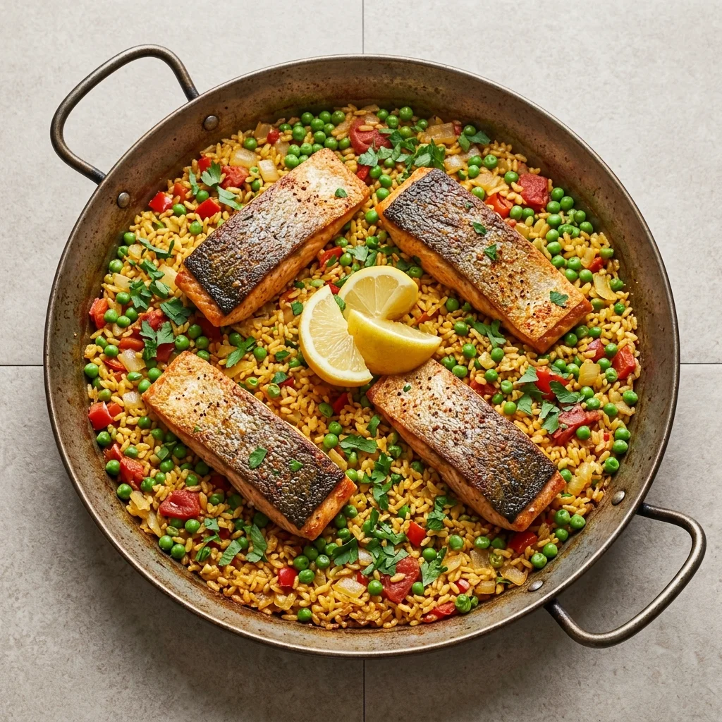 Classic Salmon Paella