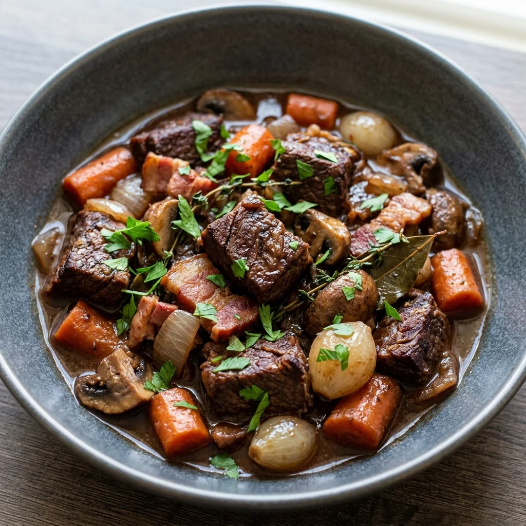 Dutch Oven Beef Bourguignon