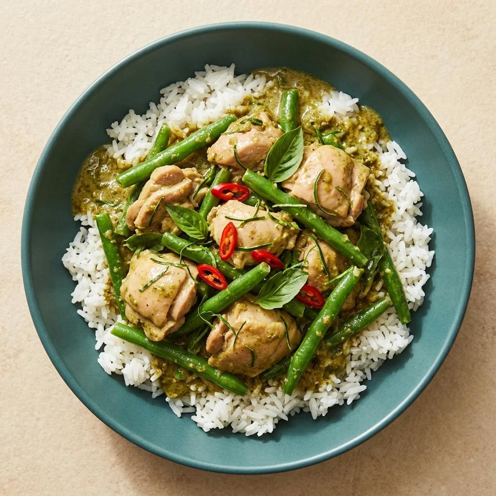 Green Curry Chicken with Green Beans