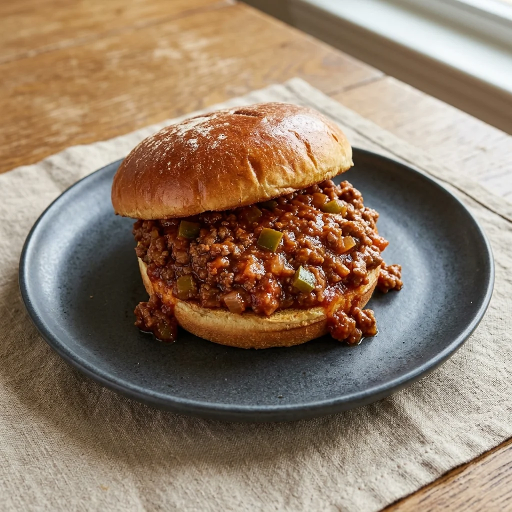 Homemade Sloppy Joes with Bell Pepper