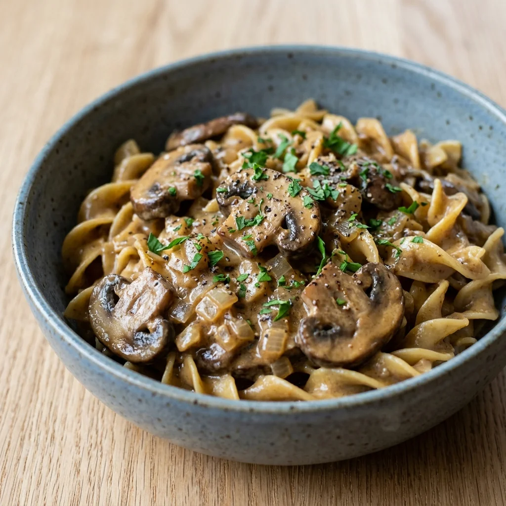 Instant Pot Mushroom Stroganoff