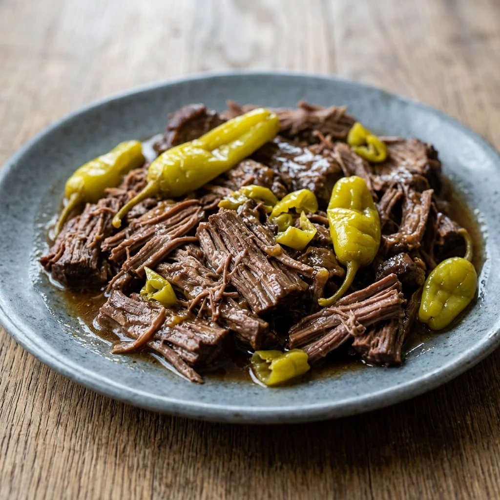 Mississippi Pot Roast with Pepperoncini