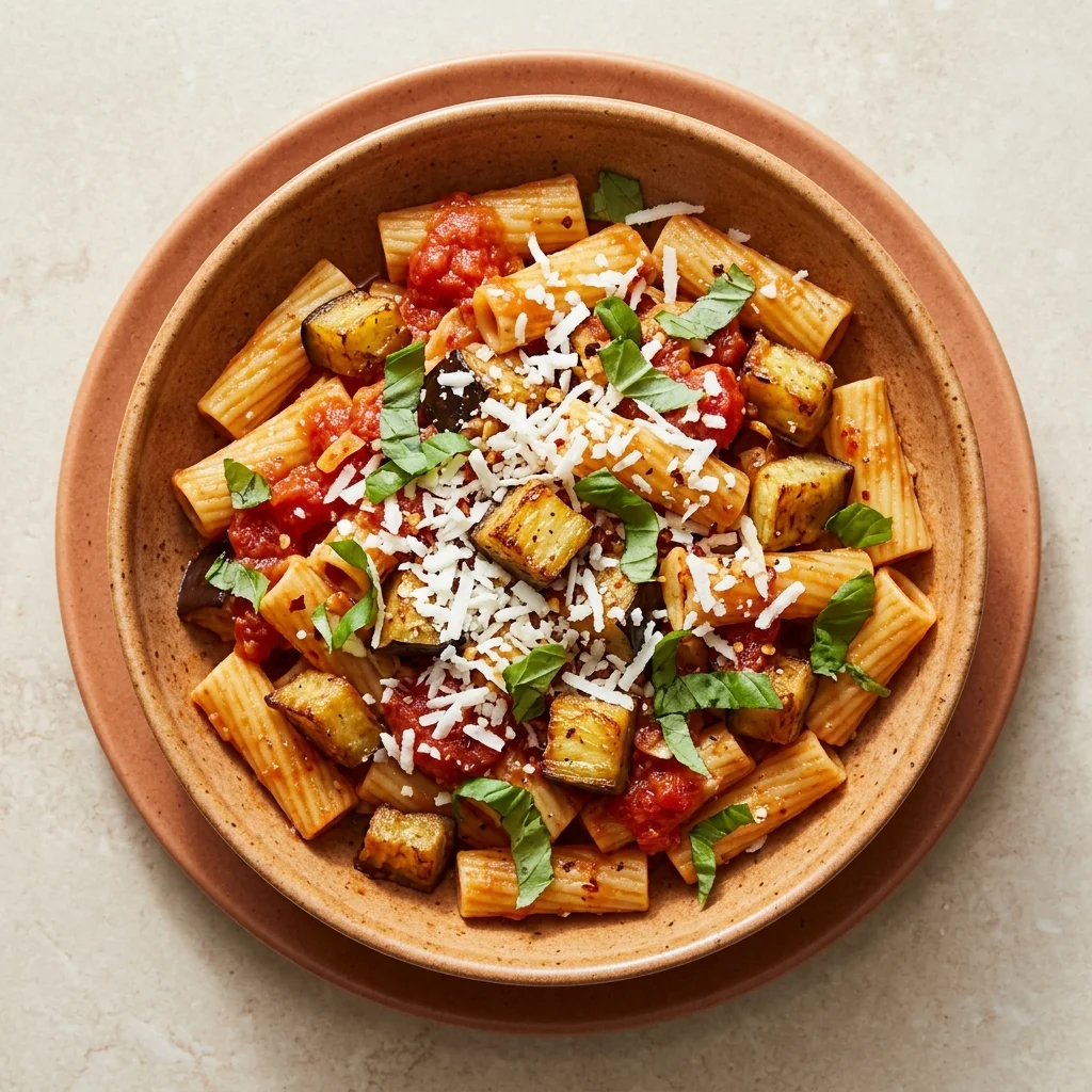 Pasta alla Norma with Eggplant and Ricotta Salata