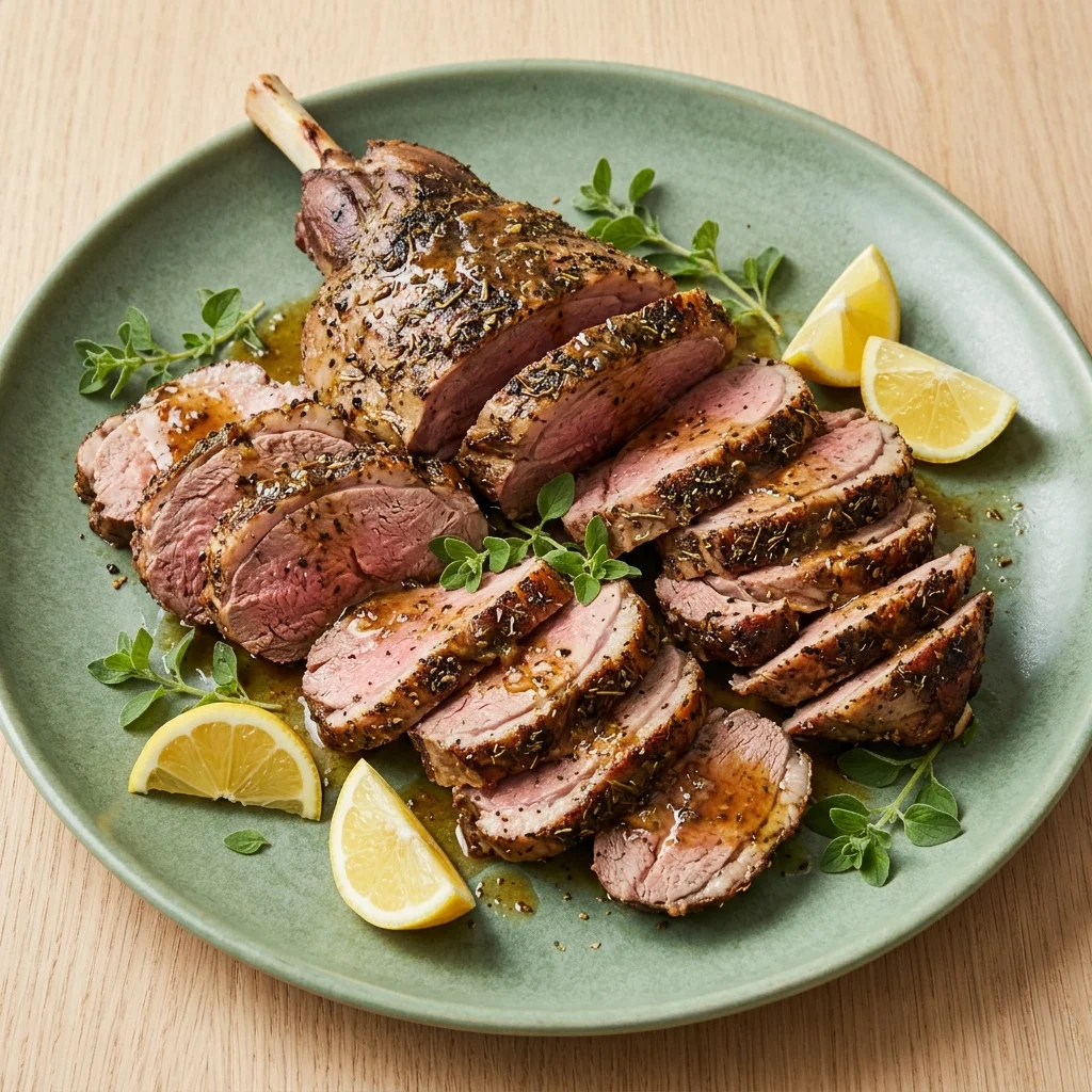Roast Leg of Lamb with Lemon and Oregano