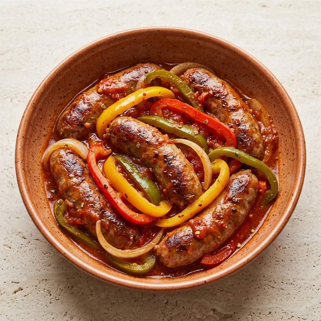 Slow Cooker Sausage and Peppers