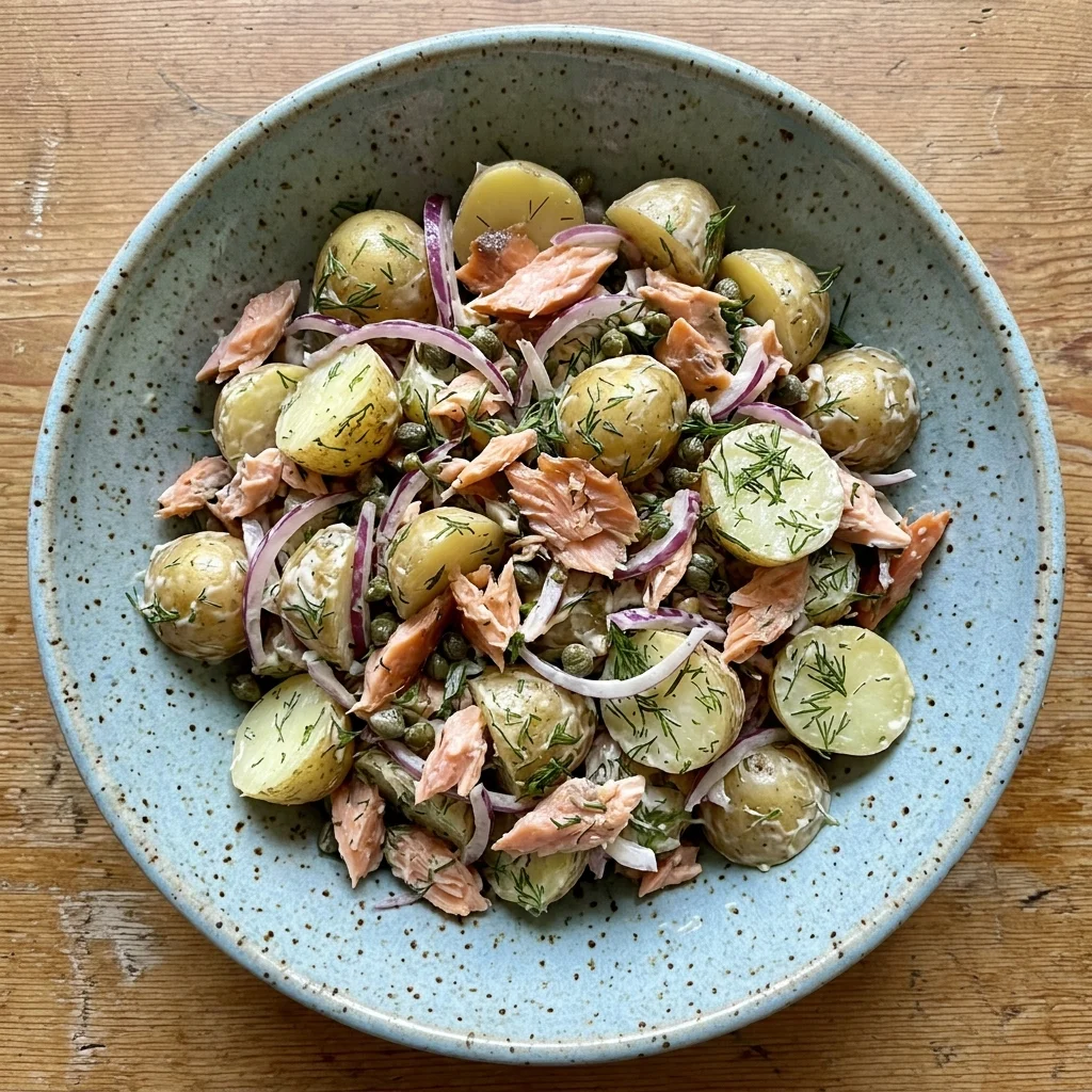 Classic Smoked Salmon Potato Salad