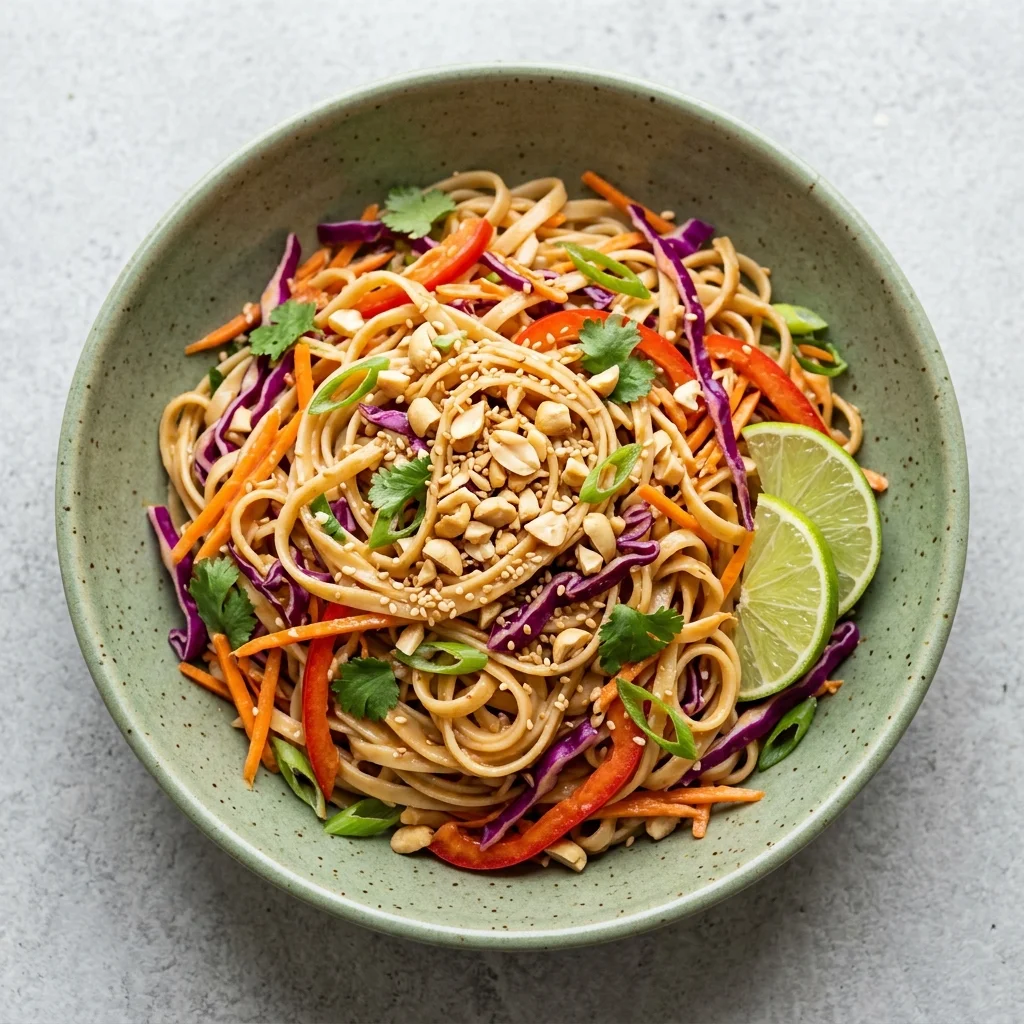 Classic Thai Peanut Noodle Salad