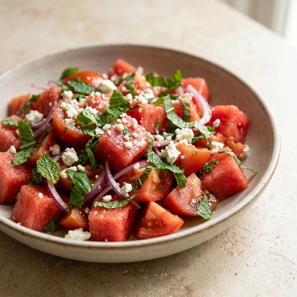 Tomato-Watermelon Salad