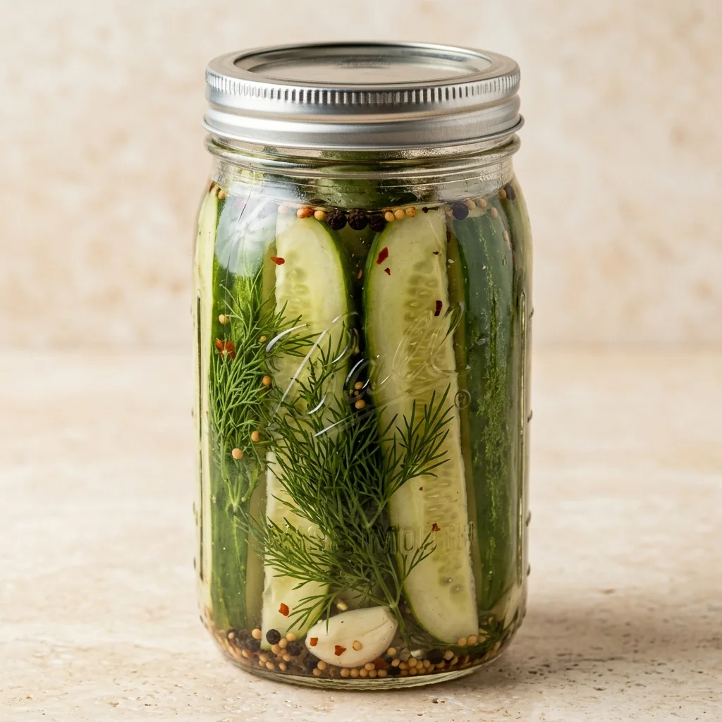 Quick Refrigerator Dill Pickles