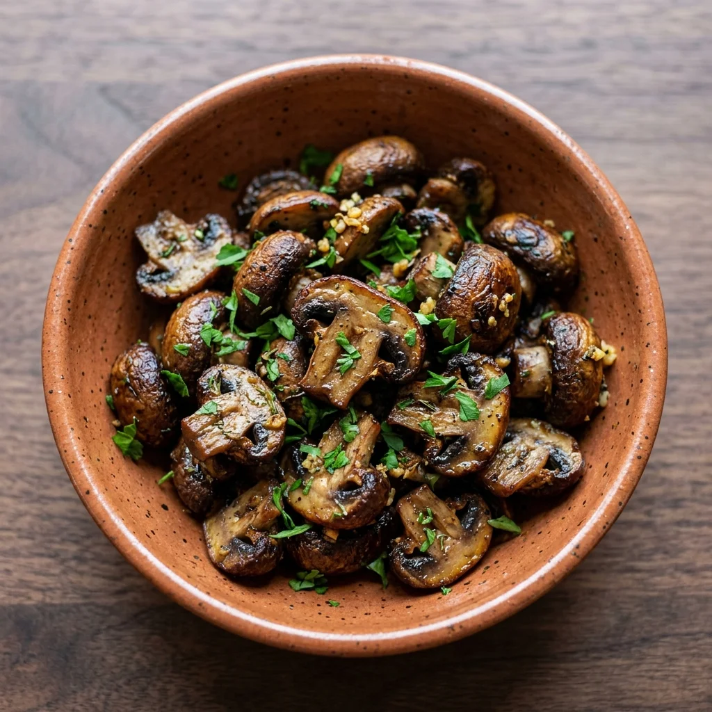 Air Fryer Roasted Mushrooms