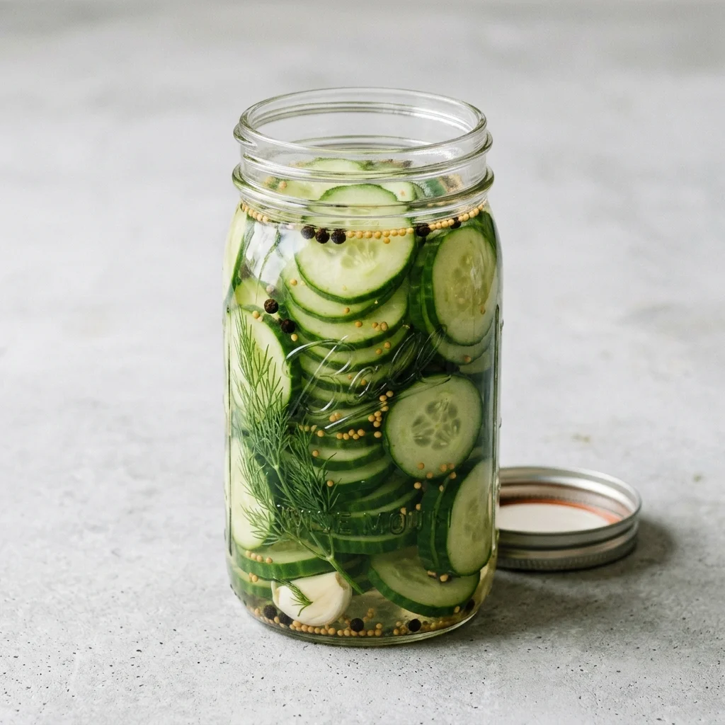 Quick Classic Pickled Cucumbers