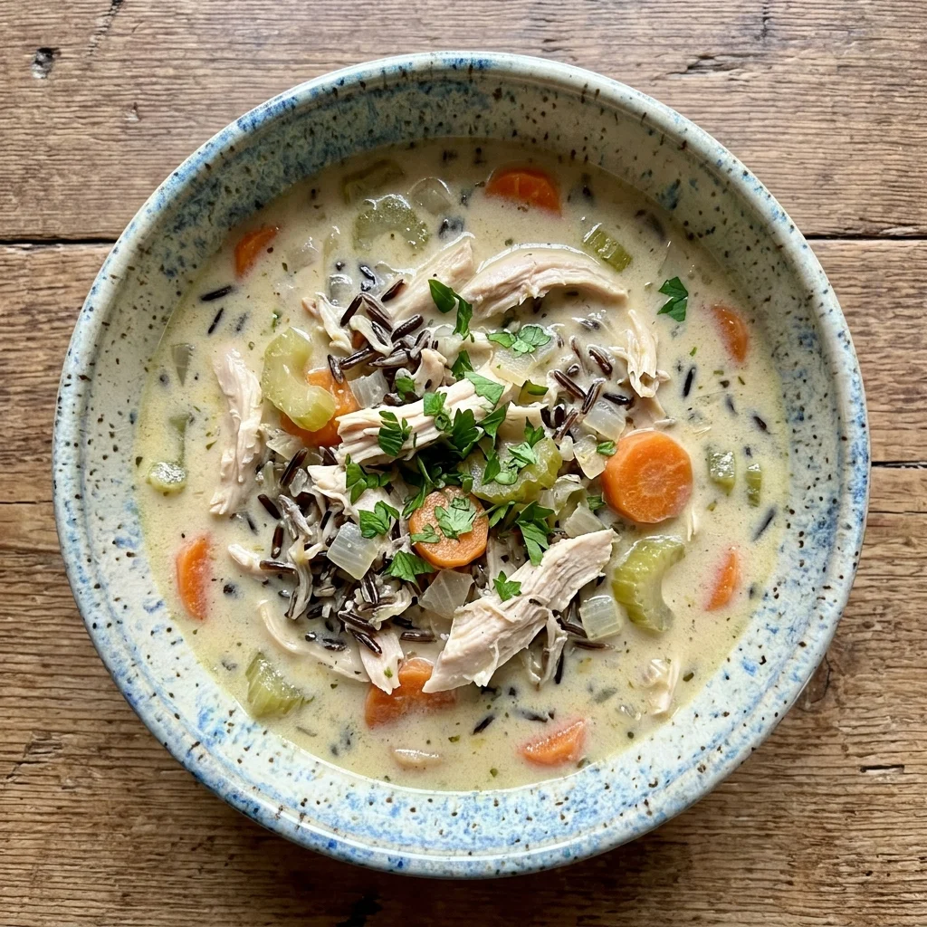 Instant Pot Chicken and Wild Rice Soup