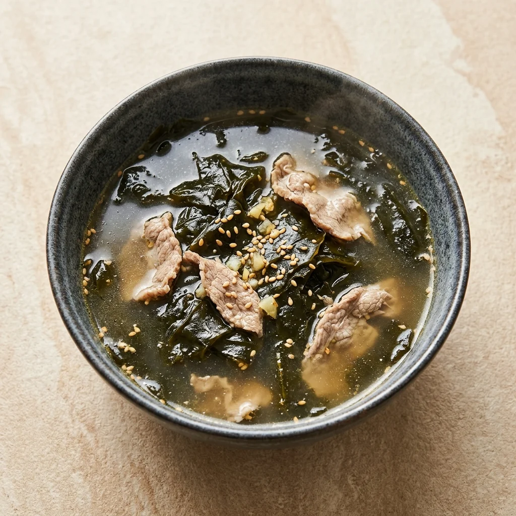 Korean Seaweed Soup with Beef