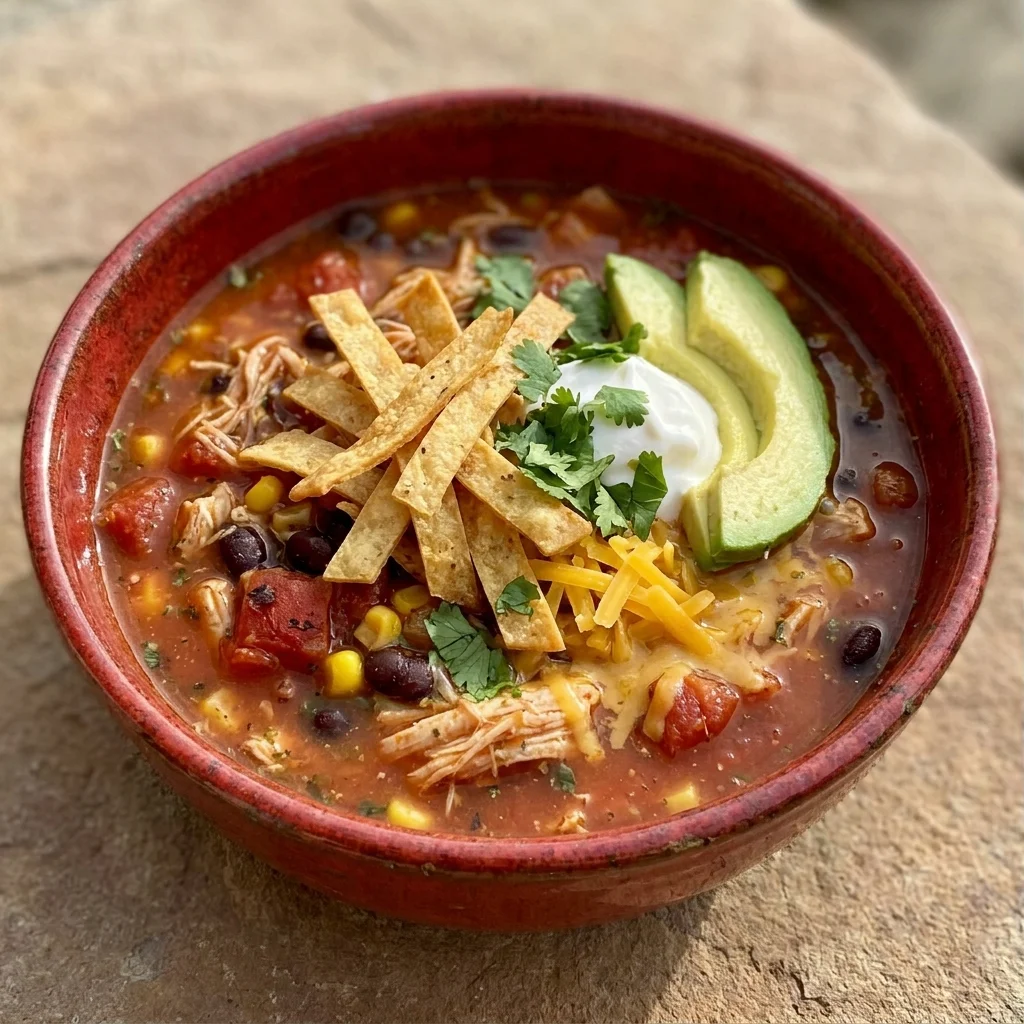 One-Pot Chicken Tortilla Soup