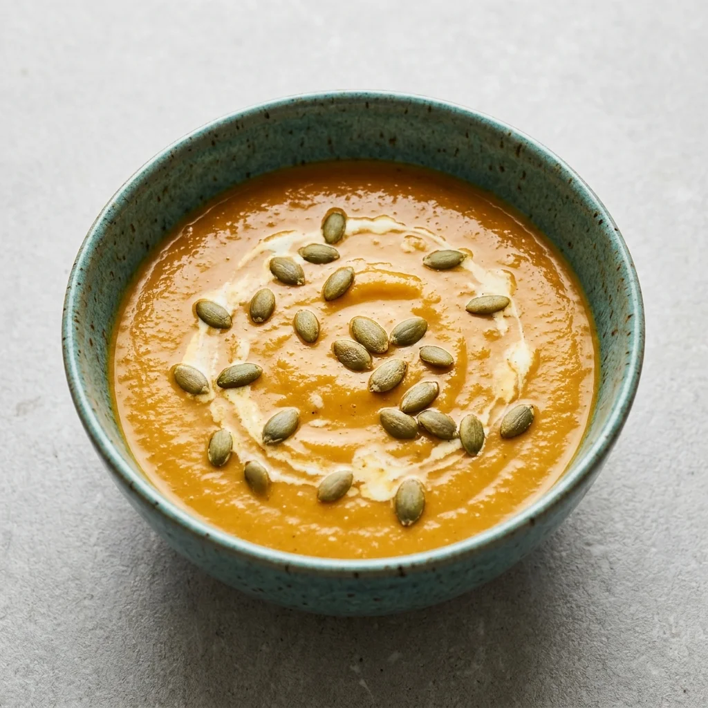 Pumpkin Soup with Ginger and Apple