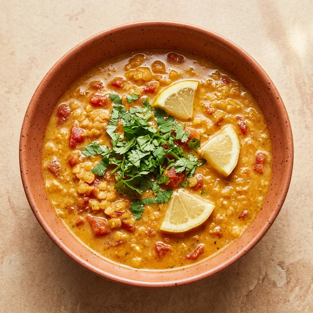Red Lentil Soup with Coconut and Curry