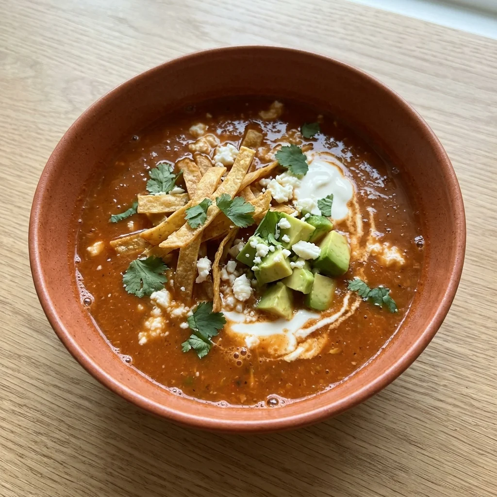 Sopa de Tortilla (Pueblan-Style Tortilla Soup)